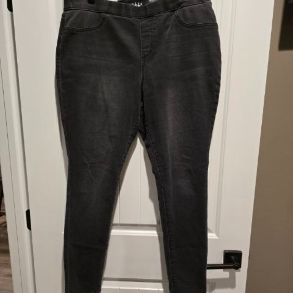 Style & Co. Black Denim Jeggings XL